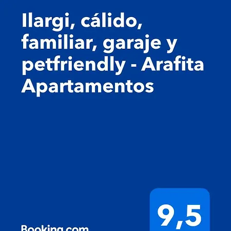 Apartment Ilargi, Calido, Familiar, Garaje Y Petfriendly - Arafita